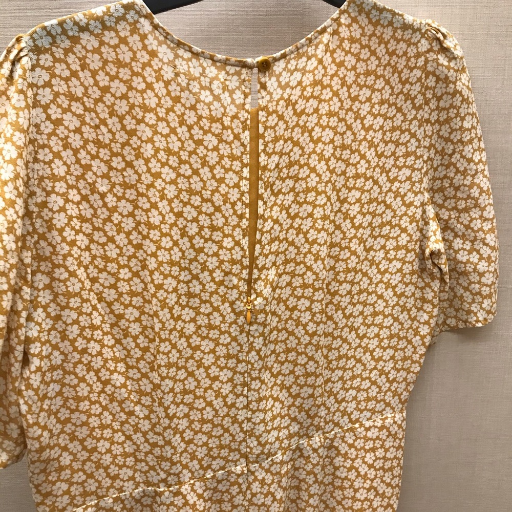 NWT Reformation Gracie Dress Yellow Floral Print - Picture 5 of 5